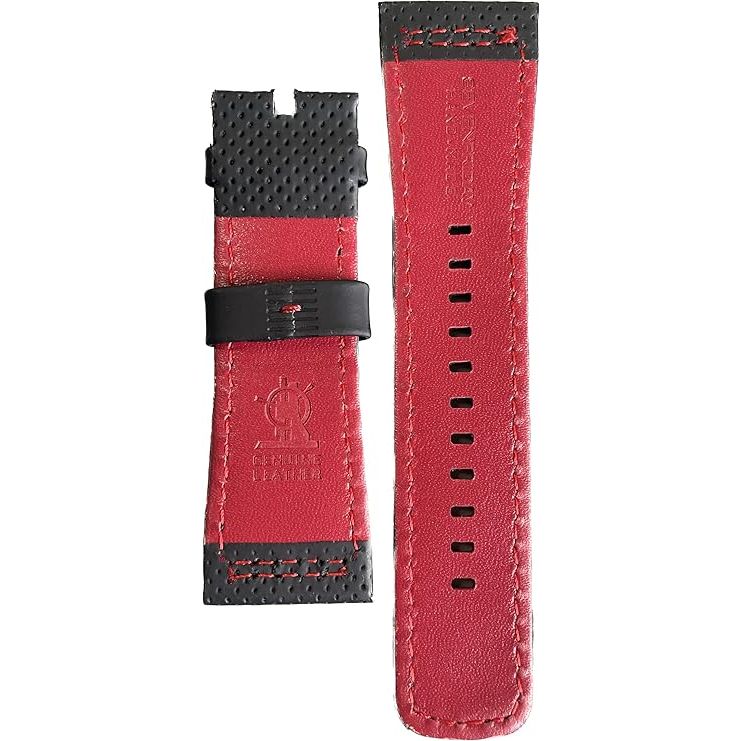 SEVENFRIDAY STRAP |  Leather Black  (BACK:RED)